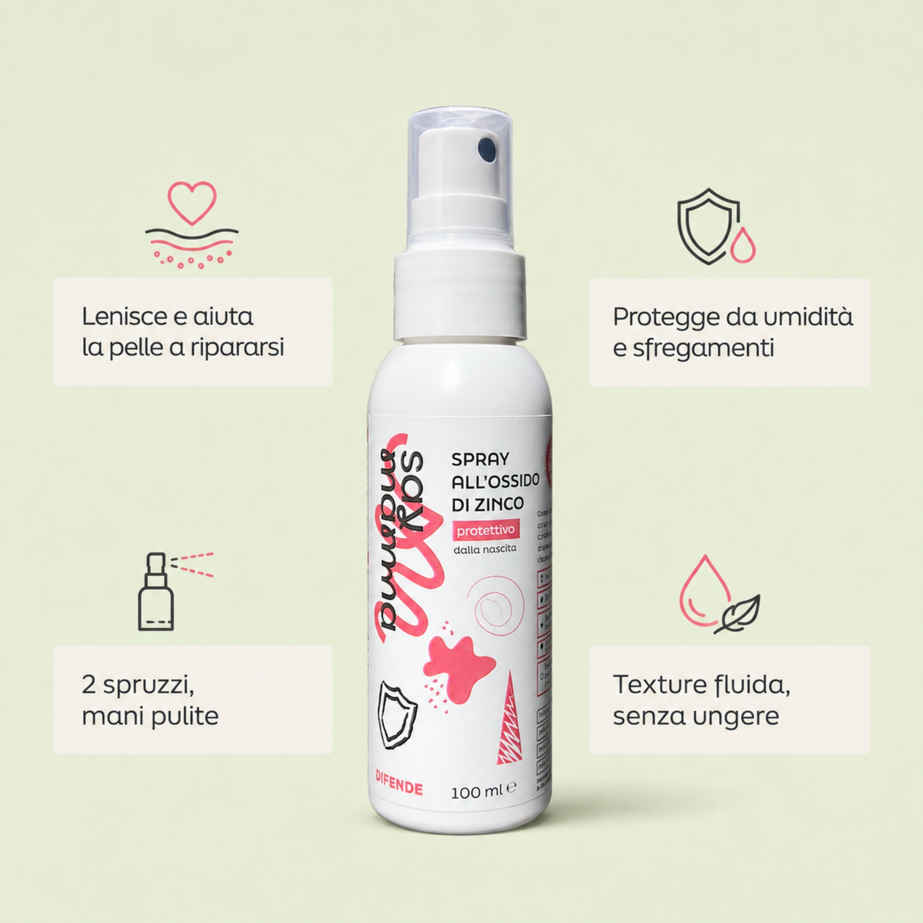 Spray Protettivo Ossido di Zinco 5%