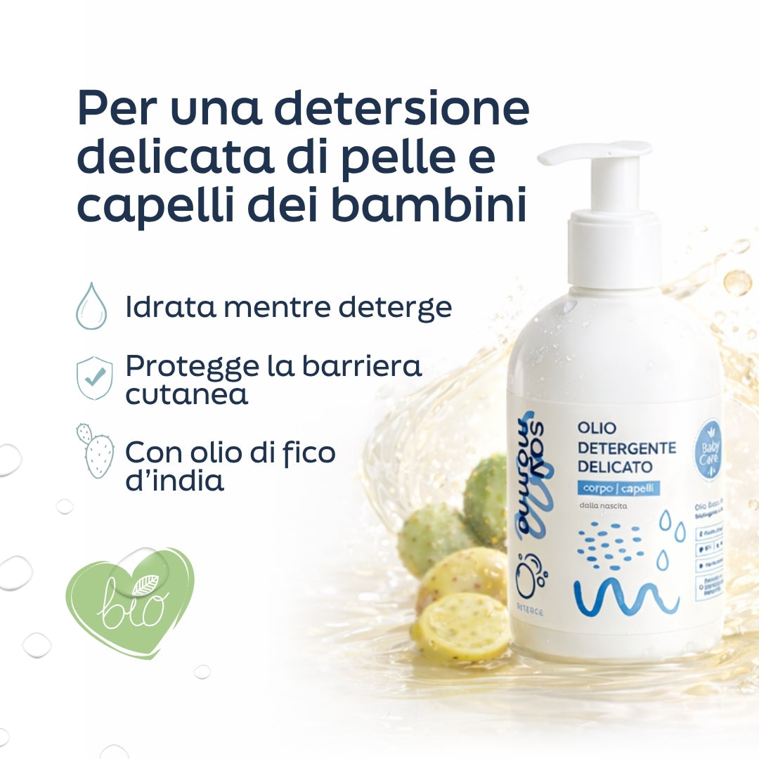 Say Clean x3 – Olio Detergente Delicato corpo e capelli